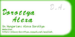 dorottya alexa business card